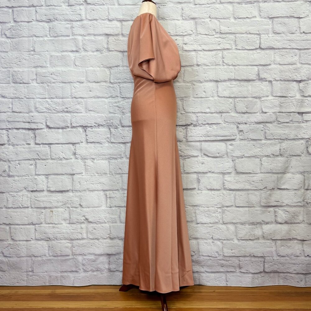 Anthropologie Bhldn Leila Deep V Flutter Sleeve S… - image 3